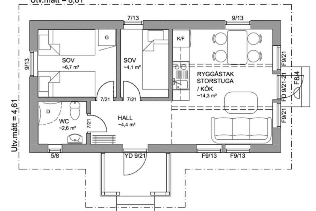 Nybyggd Stuga Intill Skogsbrynet - New Built Cottage Next To The Cowberry Forest 모라 외부 사진